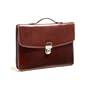 Tony Perotti Italico Classic Euro Briefcase-Cognac