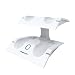 KONNET PowerV Quad Wii Wireless Induction Charger, Charging and Storage Dock / Kit / Stand / Station with Four Rechargeable Batteries for Four Remote Controllers / Consoles - White