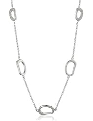 Bronze Multi-Circle Station Necklace, 36"