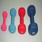 Co -Fit Neoprene Dumbbell With Plain End(W3203) - 1 set | Weight 1 kg