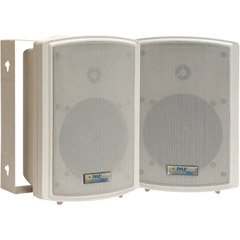 Pyle Home PDWR5T 5.25-Inch Indoor/Outdoor Waterproof Speakers with 30-Watt 70V Transformer (Pair)