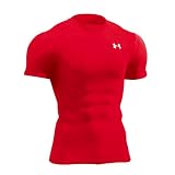 (アンダーアーマー)UNDER ARMOUR UAヒートギアコンプレッションショートスリーブT MCM3418 アスレチック メンズ コンプレッションベースレイヤー RED XL MCM3418 RE