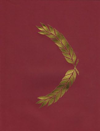 PRESENTATION FOLDER MAROON EMBOSSED