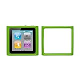 EMPIRE Neon Green Rubberized Snap-On Cover Case for Apple iPod Nano 6