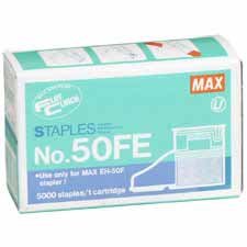 Flat Clinch Electric Stapler Cartridge for EH-50F Electric Stapler, 5,000/Box MXB50FE