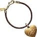 AUTHENTIC COACH HEART LOCKET CHARM LEATHER BRACELET 92465