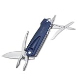 X-Tract Fin, Blue Thermoplastic Handle, Nylon Sheath - X-Tract Fin