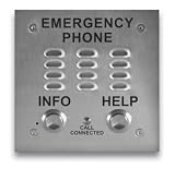 Viking Stainless Steel Emergency Handsfree Phone (VK-E-1600-20A) Category: Wall Mounted Speaker Telephones
