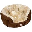Multipet Luxury Peluchi Yap Dog Bed with Faux Fur, Measures 22 Inches for Medium-Size Pets