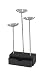 Umbra Daisybox Jewelry Box and Tree, Black and Nickel, 8 by 3 by 15-Inch