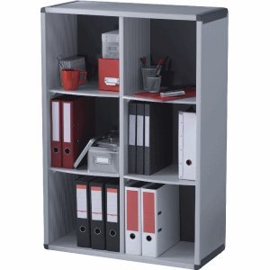 Fastpaperflow Büroregal Polystyrol 1148x790x330mm (HxBxT) grau