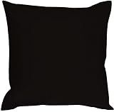 Pillow Decor - Caravan Cotton Black 16x16 Throw Pillow