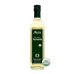 Arette 100% Organic Tea Seed Oil (USDA Certified) extra virgin, cold pressed 17 oz (500ml)
