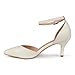 Brinley Co. Womens Matte Ankle Strap Pumps