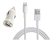 Car Charger USB Adapter + USB Cable for Iphone 5 5g At&t Verizon Sprint + Nano Sim Tray Black + Cleaning Cloth