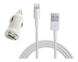 Car Charger USB Adapter + USB Cable for Iphone 5 5g At&t Verizon Sprint + Nano Sim Tray Black + Cleaning Cloth