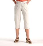  : Lee Jeans Women's Missy Petite Natural Plain Front Capri , String, 6 Petite