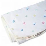 Organic Fleece Cotton Alphabet Baby Blanket by 