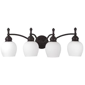 Checkolite 18012-34 Moen Monticello Four Light Vanity by Checkolite