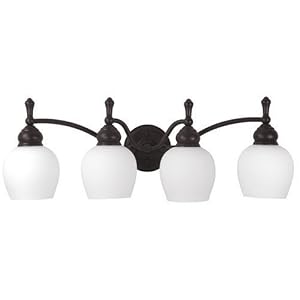 Checkolite 18012-34 Moen Monticello Four Light Vanity by 