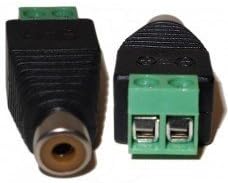 CamVtech USA10 pcs) UTP Cat5/Cat6 Cable to AV RCA Female Screw Terminal Audio/Video Connector