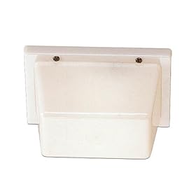 Sea Gull Lighting 4325-68 Outdoor One-Light Wall Fixture, White Finish with White Ribbed... by Sea Gull Lighting