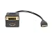 StarTech.com HDMISPL1DH 1 feet HDMI to HDMI & DVI-D Digital Video Splitter Cable - M/F