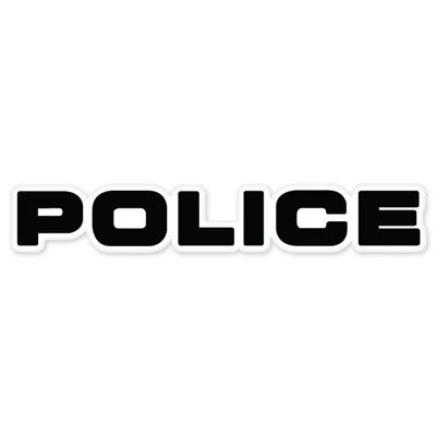 Police Vynil Car Sticker Decal - Select Size