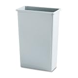 Rubbermaid 354000GY Slim Jim Waste Container, Wastebasket, 23 Gallon, Gray