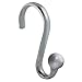 iDesign InterDesign Shower Curtain S-Hooks Chrome, Set of 12 Axis Shwr Hks W/Ball Set/12, Set of 1, 12 Count