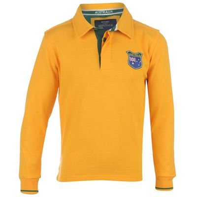 WC Long Sleeve Rugby Top Junior Australia 13 Yrs