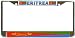 Eritrea Eritrean Flag Chrome License Plate Frame Holder