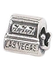 Genuine Zable (TM) Product. 925 Sterling Silver "Las Vegas" Slot Machine Charm. 100% Satisfaction Guaranteed.