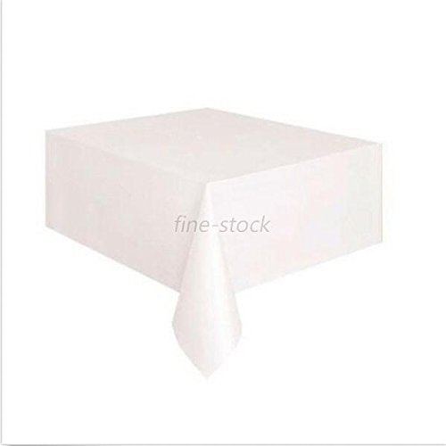 54" x 108" Rectangular Seamless Wedding Restaurant Banquet Party Table Cloth New Colors:White
