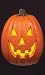 Illuminating Happy Jack-O-Lantern 60in Translucent Window Poster