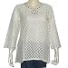 Kurtis Womens Off-white Shirts Tops Spring summer Clothes Embroidery Size S