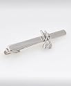 Music Note metal plated Tiebar with Free Striped reusable gift box