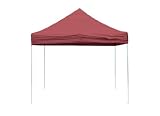 ShelterLogic Pro Series Open Top Pro Pop-Up Canopy, Red, 10 x 10-Feet