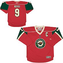 Reebok Minnesota Wild Mikko Koivu Youth (8-20) Replica Home Jersey Small/Medium