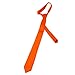 K. Alexander Mens Necktie SOLID HOT ORANGE Satin Neck TIE