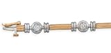 14K Yellow and White Gold .75 ctw Diamond Bracelet