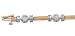14K Yellow and White Gold .75 ctw Diamond Bracelet