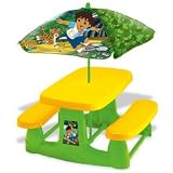 Product details for Go Diego Go Picnic Table and Umbrella Set