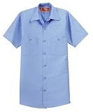 CornerStone - Short Sleeve Industrial Work Shirt Petrol Blue-3XLR