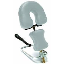 3B Scientific W15056W White Stainless Steel Adjustable Headrest, 11.8" Length x 15.7" Width x 9.4" Height