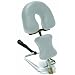 3B Scientific W15056W White Stainless Steel Adjustable Headrest, 11.8" Length x 15.7" Width x 9.4" Height