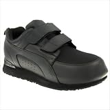 Women's Velcro Stretch Walker in Black Color: Black, Size: 8, Width: XXW