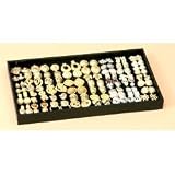 The Max Stax Earring Organizer Tray - 100 Pairs (Black) (1H x 15W x 9D)