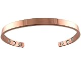 Slim Copper Pain Magnetic Bracelet, Large 7.75