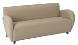 Office Star Eleganza - Eco Leather Sofa Taupe SL2473-EC11